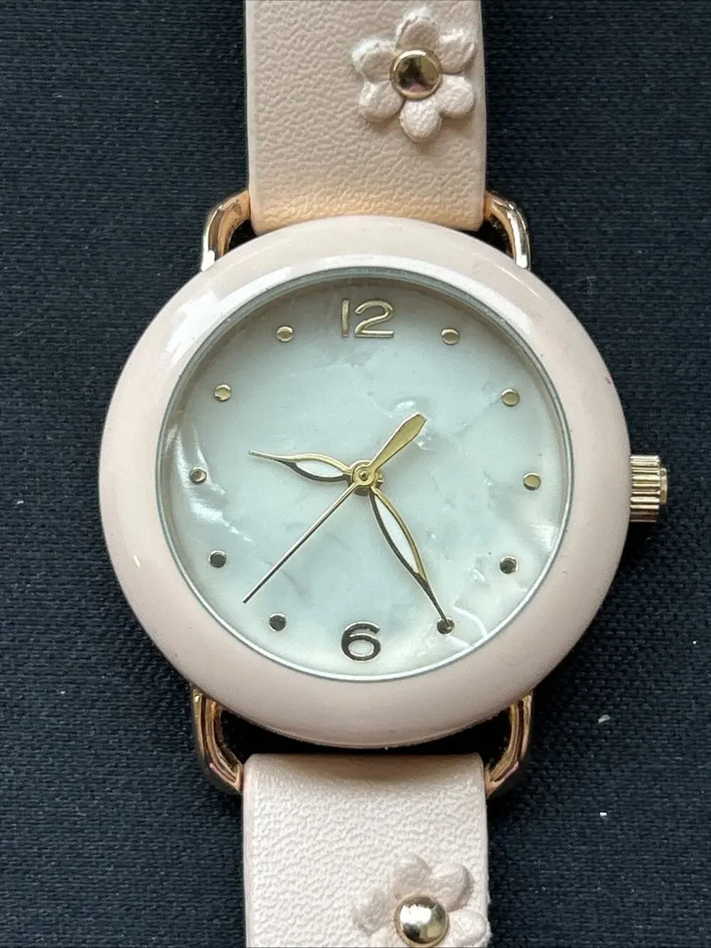 Rose Gold Case Pink Bezel And Band Women’s Quartz Watch